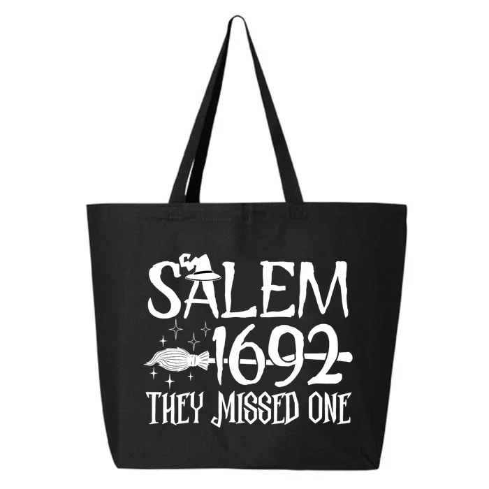 Salem 1692 They Missed One Witch Halloween 25L Jumbo Tote