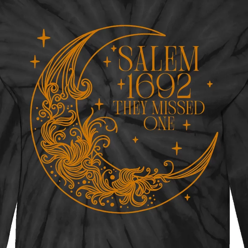 Salem 1692 They Missed One Salem Witch Halloween Costume Tie-Dye Long Sleeve Shirt