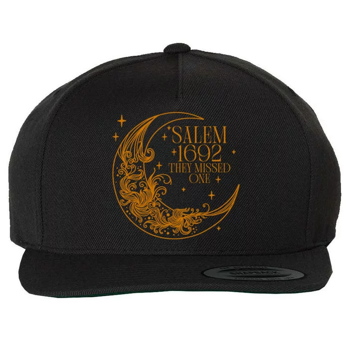 Salem 1692 They Missed One Salem Witch Halloween Costume Wool Snapback Cap