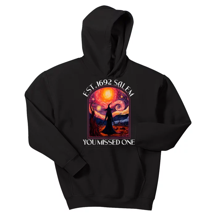 Salem 1692 They Missed One Witch Halloween Van Gogh Women Kids Hoodie