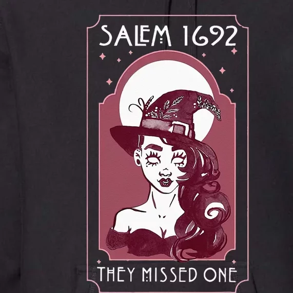 Salem 1692 They Missed One Salem Witch Halloween Premium Hoodie