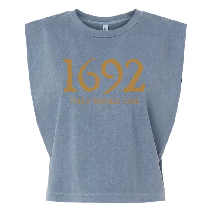 Salem 1692 They Missed One Garment-Dyed Women's Muscle Tee