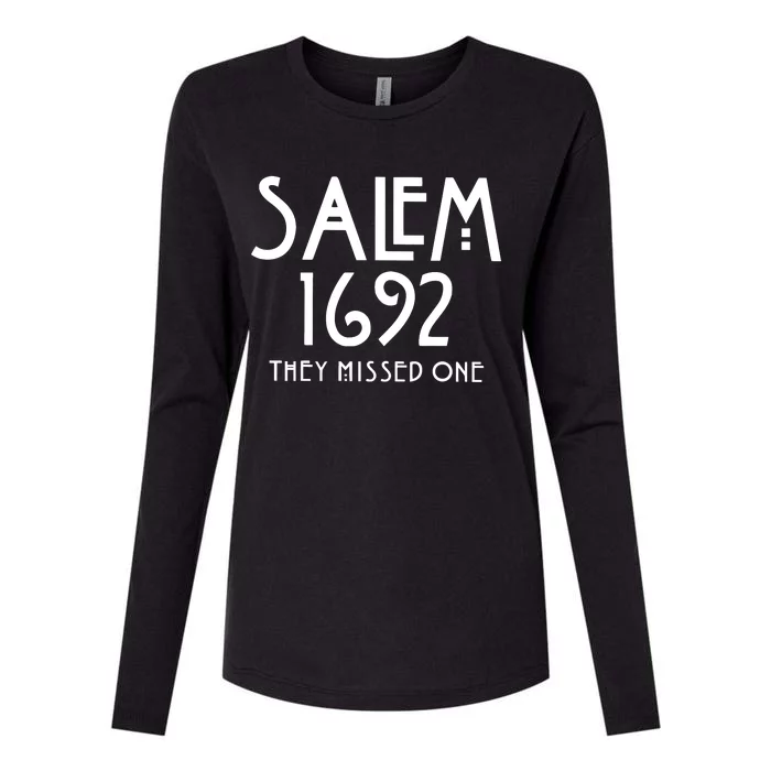 Salem 1692 They Missed One Womens Cotton Relaxed Long Sleeve T-Shirt