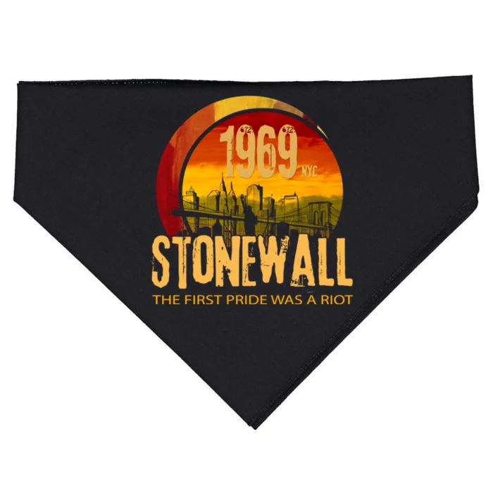 Stonewall 1969 The First Pride Was A Riot USA-Made Doggie Bandana