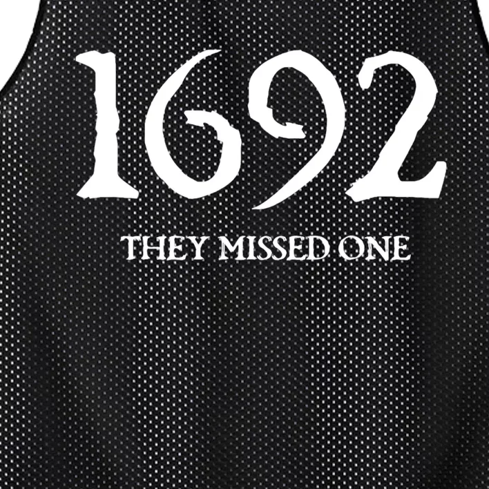 Salem 1692 They Missed One Mesh Reversible Basketball Jersey Tank