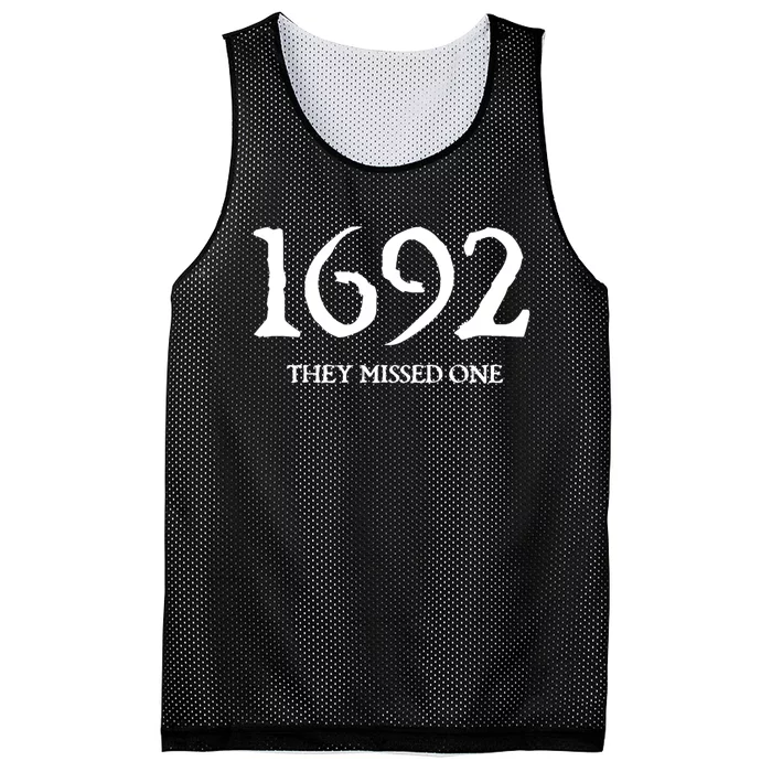 Salem 1692 They Missed One Mesh Reversible Basketball Jersey Tank