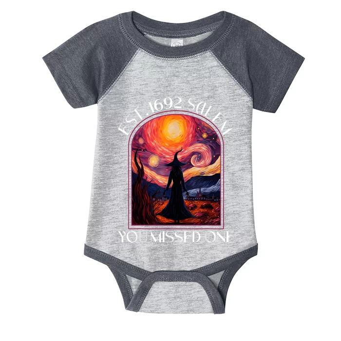 Salem 1692 They Missed One Witch Halloween Van Gogh Infant Baby Jersey Bodysuit