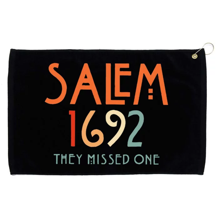 Salem 1692 They Missed One Salem Witch 1692 Halloween Grommeted Golf Towel