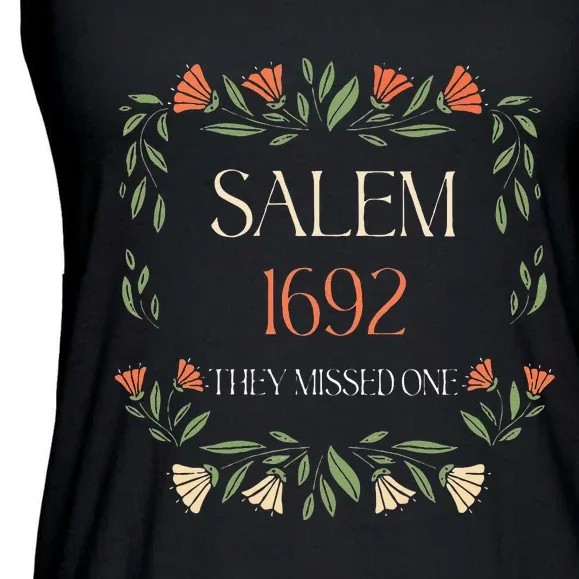 Salem 1692 They Missed One Ladies Essential Flowy Tank