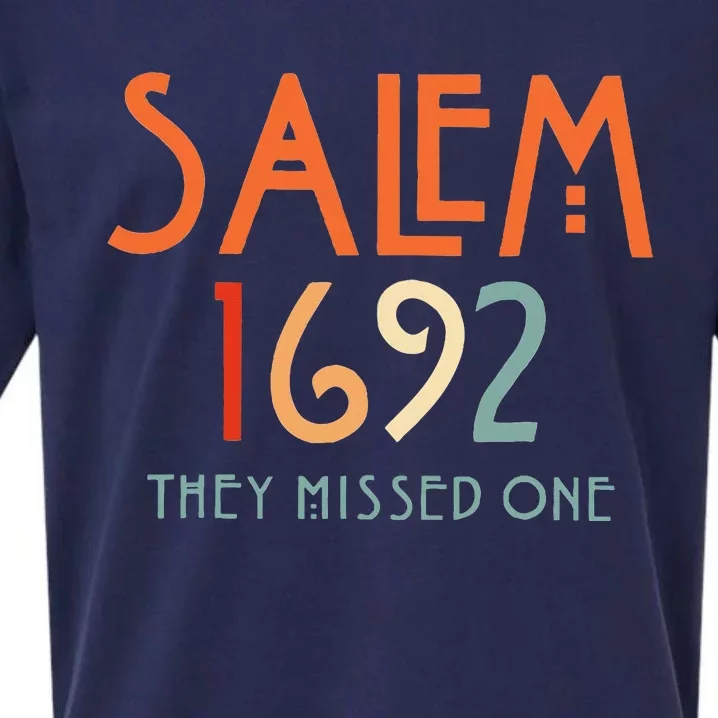 Salem 1692 They Missed One Salem Witch 1692 Halloween Sueded Cloud Jersey T-Shirt