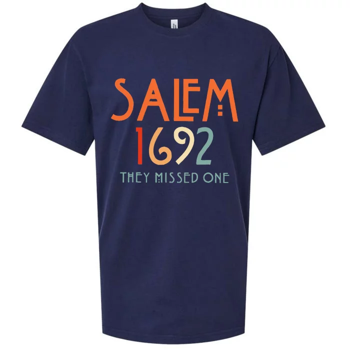 Salem 1692 They Missed One Salem Witch 1692 Halloween Sueded Cloud Jersey T-Shirt