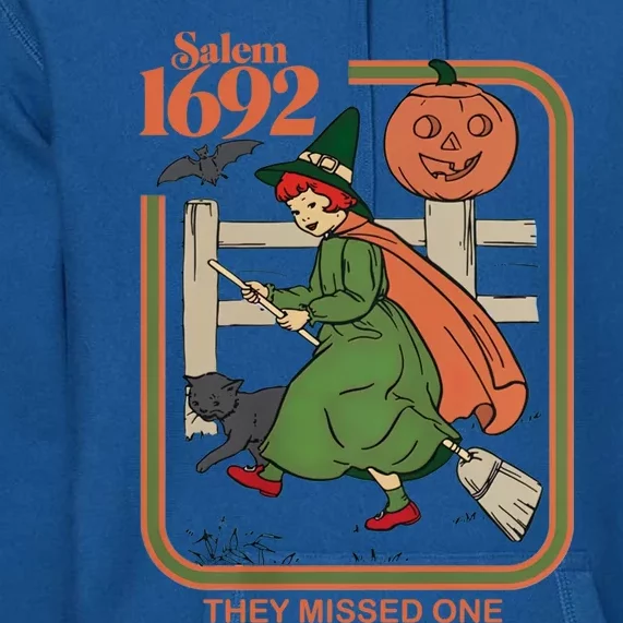 Salem 1692 They Missed One Witch Halloween Gift Premium Hoodie