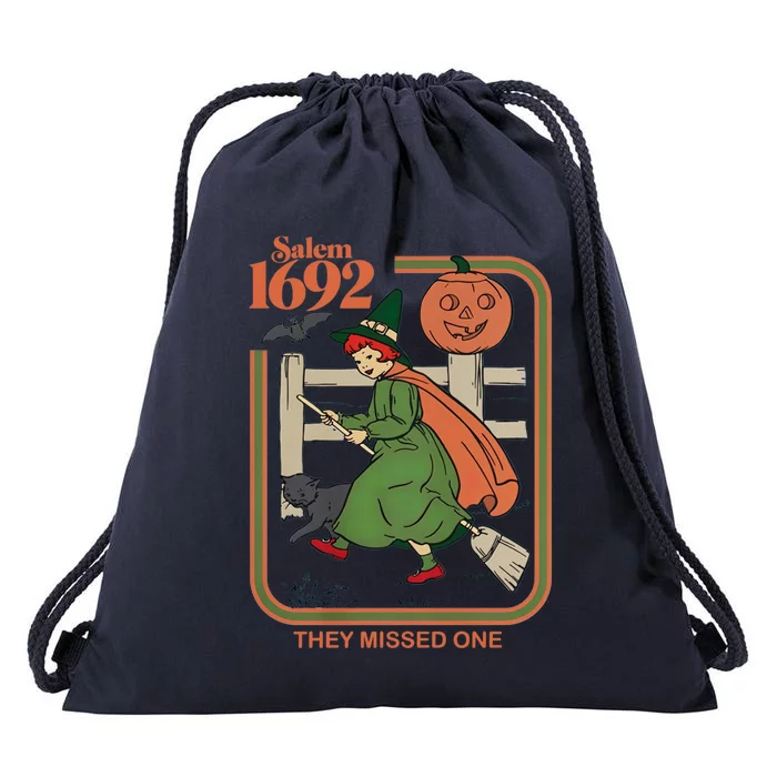 Salem 1692 They Missed One Witch Halloween Gift Drawstring Bag