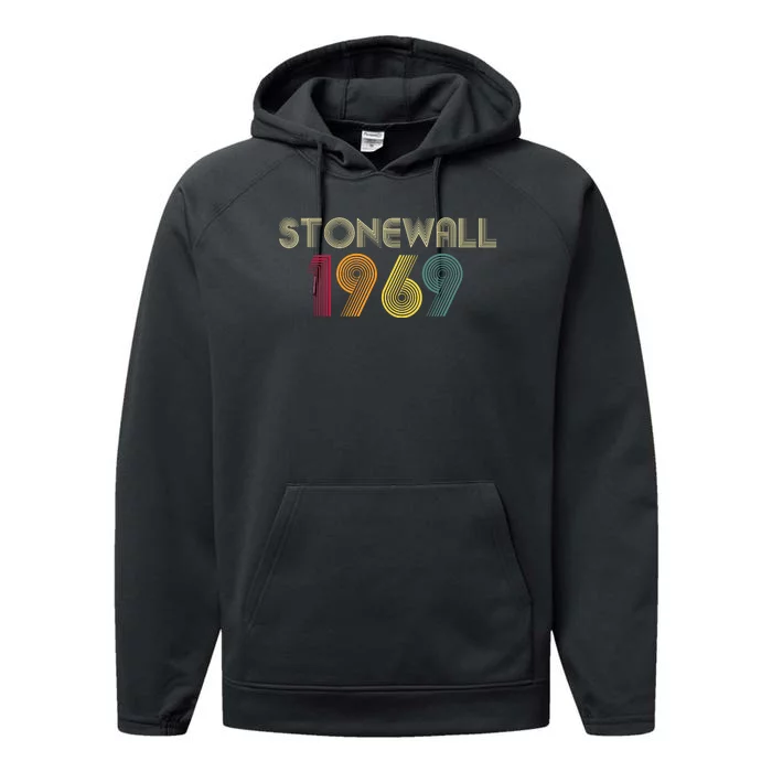 Stonewall 1969 Vintage First Pride Was A Riot Performance Fleece Hoodie