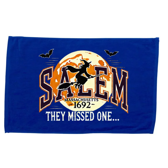 Salem 1692 Witch Trials They Missed One Halloween Microfiber Hand Towel