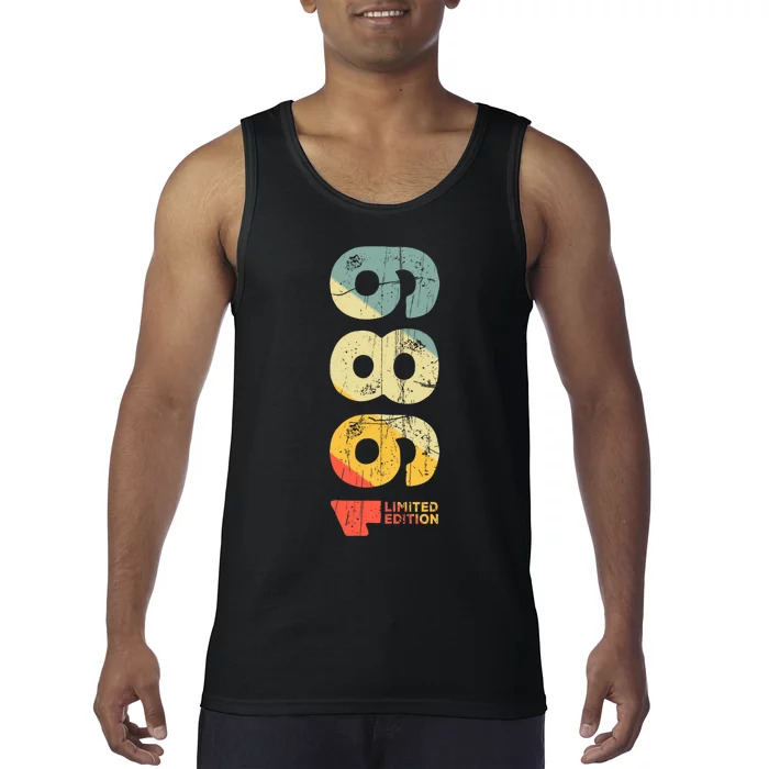 Since 1989 Year 1989 Birth Vintage Aesthetic 1989 Retro 1989 Tank Top