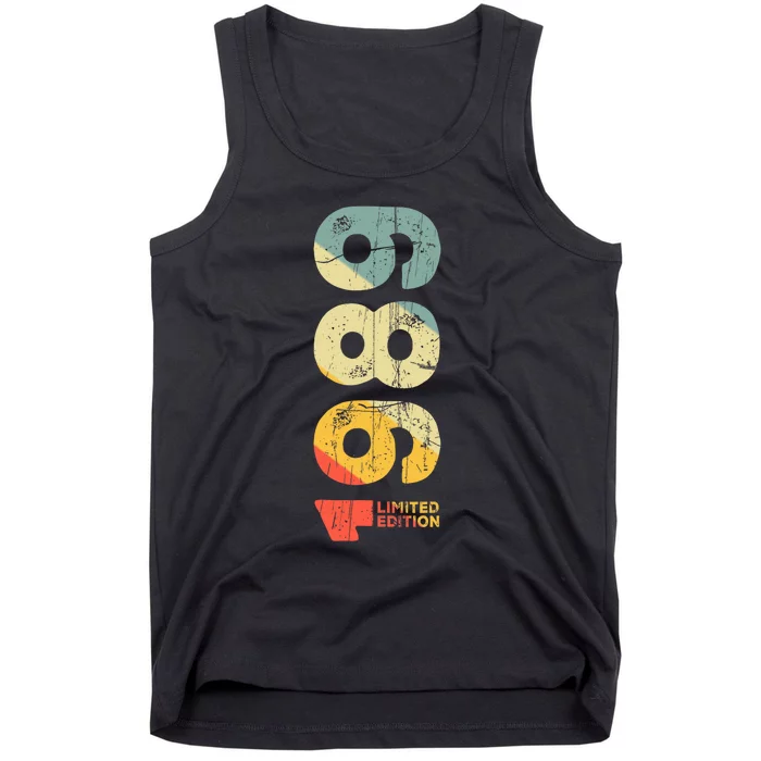 Since 1989 Year 1989 Birth Vintage Aesthetic 1989 Retro 1989 Tank Top