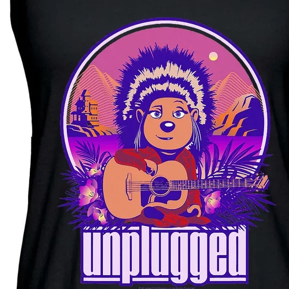 Sing 2 Ash Unplugged Retro Poster Ladies Essential Flowy Tank