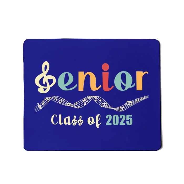 Senior 25 Band Orchestra Choir Class Of 2025 Music Notes Funny Gift Mousepad