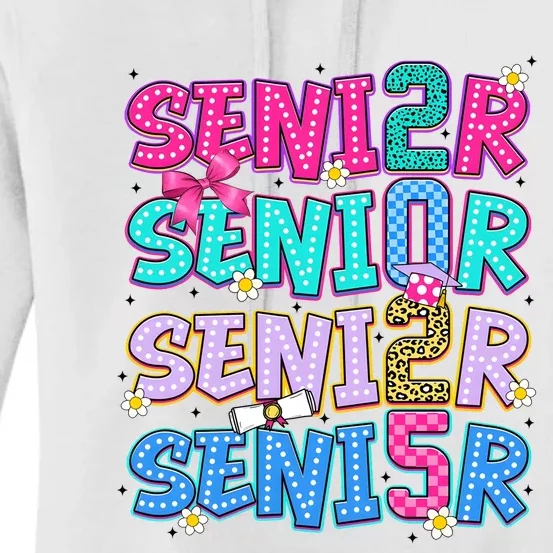 Senior 2025 Back To School Graduation Women's Pullover Hoodie