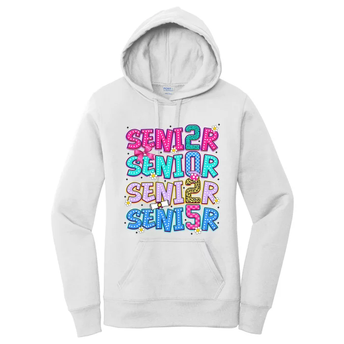 Senior 2025 Back To School Graduation Women's Pullover Hoodie