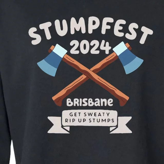 Stumpfest 2024 Brisbane Get Sweaty Cropped Pullover Crew