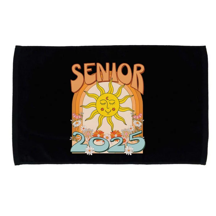 Senior 2025 Class Of 2025 Seniors Graduation 2025 Funny Microfiber Hand Towel