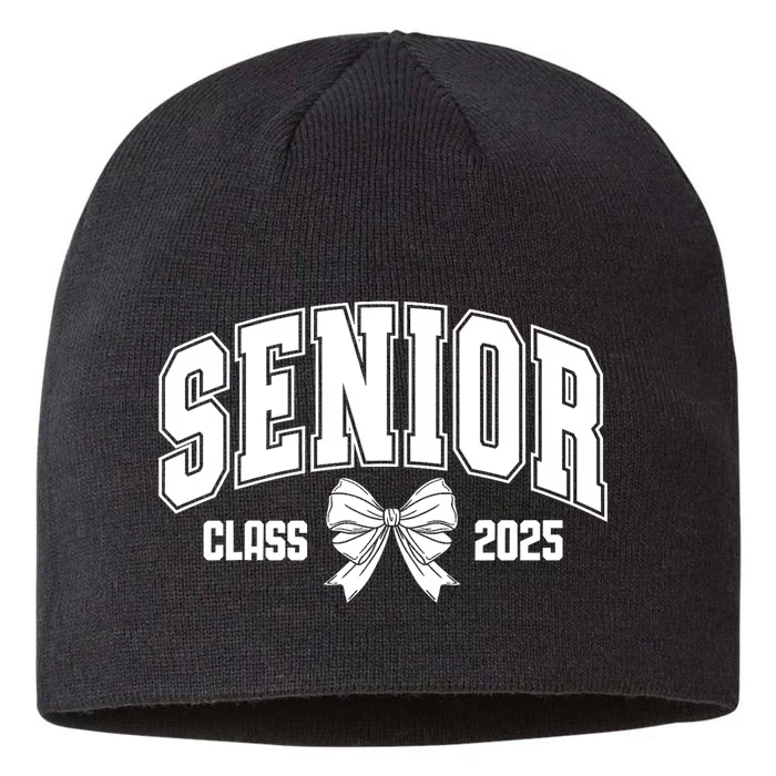 Senior 2025 Coquette Class Of 2025 Senior Year Girl & Women 8 1/2in Sustainable Knit Beanie