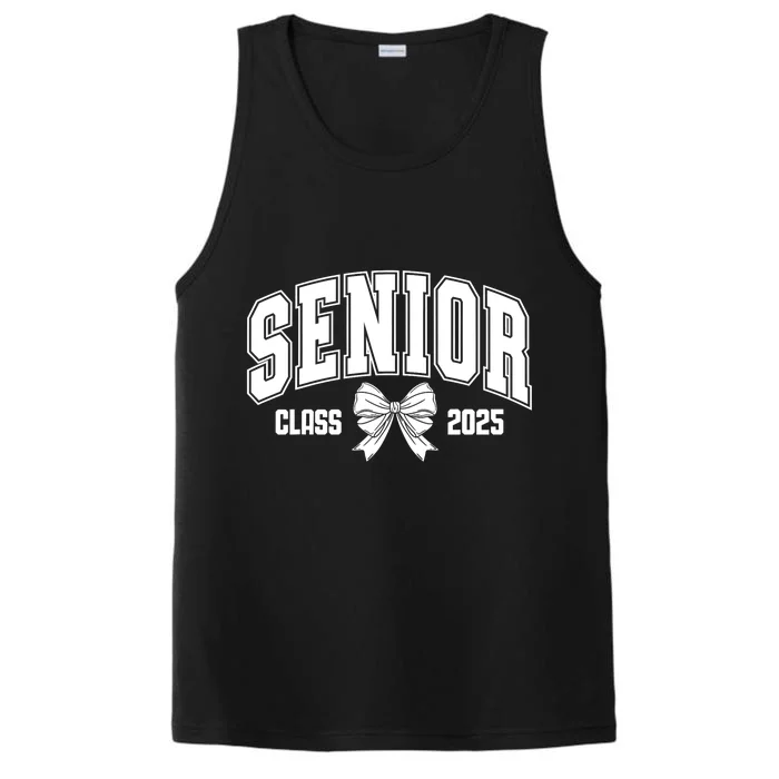 Senior 2025 Coquette Class Of 2025 Senior Year Girl & Women Performance Tank