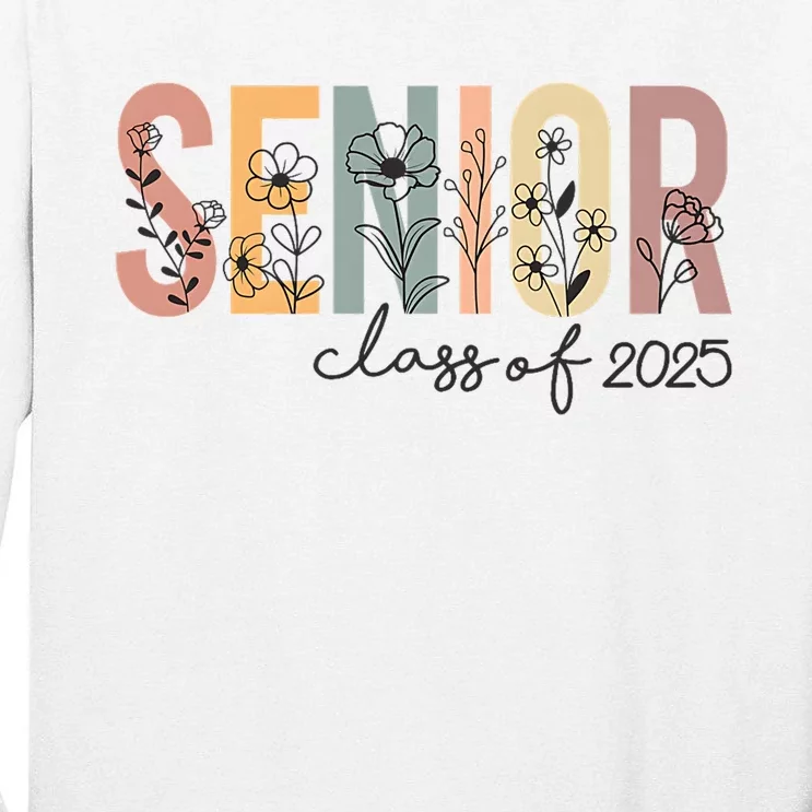 Senior 2025 Class Of 2025 Graduation Tall Long Sleeve T-Shirt