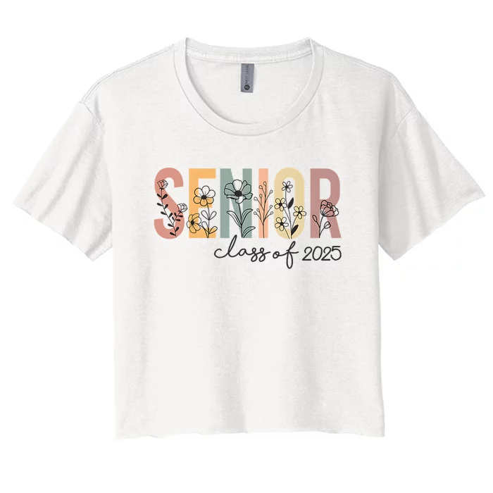 Senior 2025 Class Of 2025 Graduation Women's Crop Top Tee