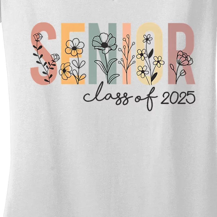 Senior 2025 Class Of 2025 Graduation Women's V-Neck T-Shirt