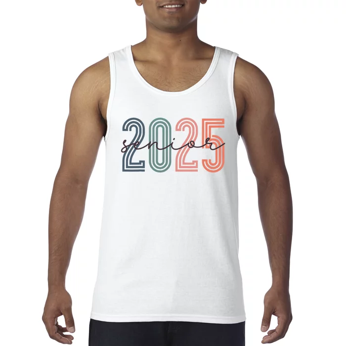 Senior 2025 Class Of 2025 Back To School Retro Graduation Tank Top