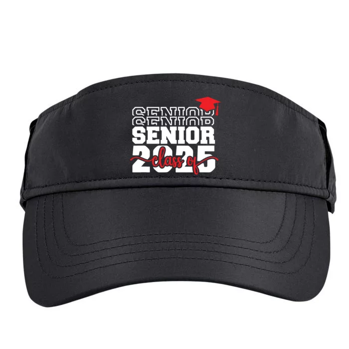 Senior 25 Class Of 2025 Back To School Graduation 2025 T Adult Drive Performance Visor