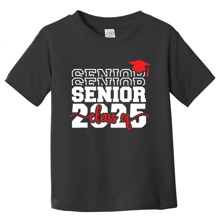 Senior 25 Class Of 2025 Back To School Graduation 2025 T Toddler T-Shirt