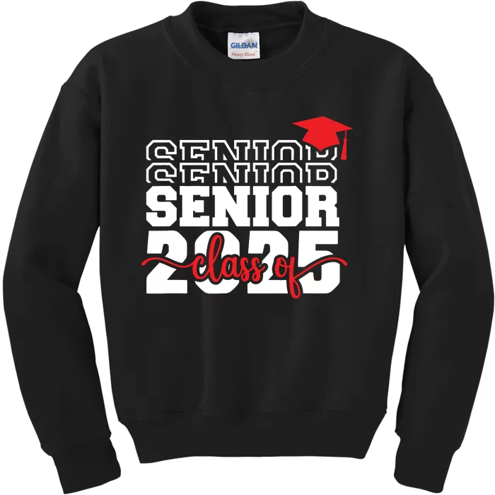 Senior 25 Class Of 2025 Back To School Graduation 2025 T Kids Sweatshirt