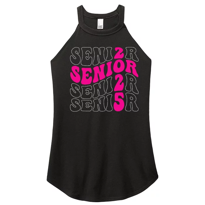 Senior 2025 Class Of 2025 Seniors Graduation 2025 Women’s Perfect Tri Rocker Tank