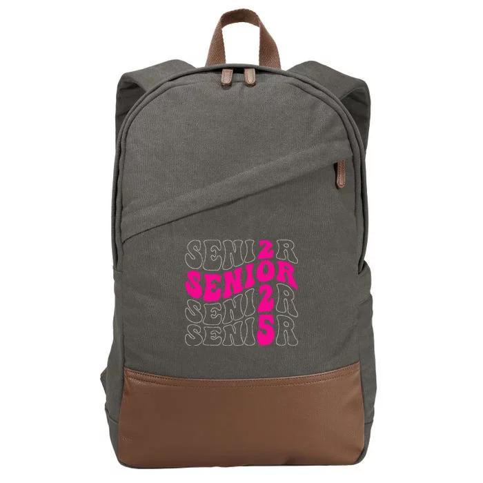 Senior 2025 Class Of 2025 Seniors Graduation 2025 Cotton Canvas Backpack