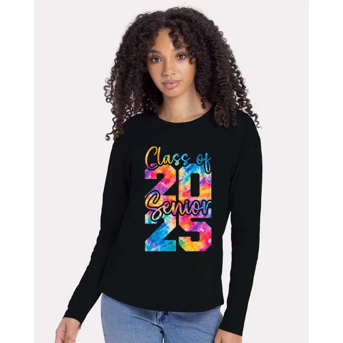 Senior 2025 Class Of 25 Gift High School College Graduation Cool Gift Womens Cotton Relaxed Long Sleeve T-Shirt