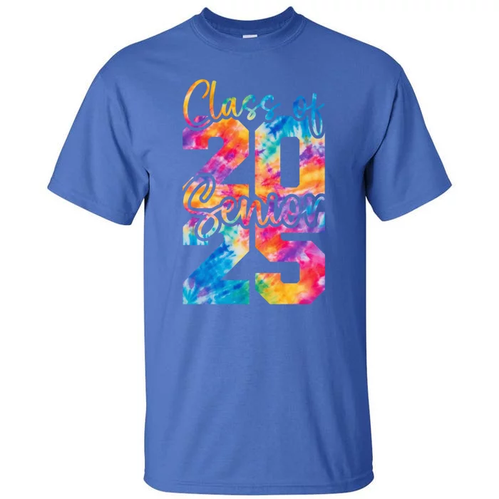 Senior 2025 Class Of 25 Gift High School College Graduation Cool Gift Tall T-Shirt