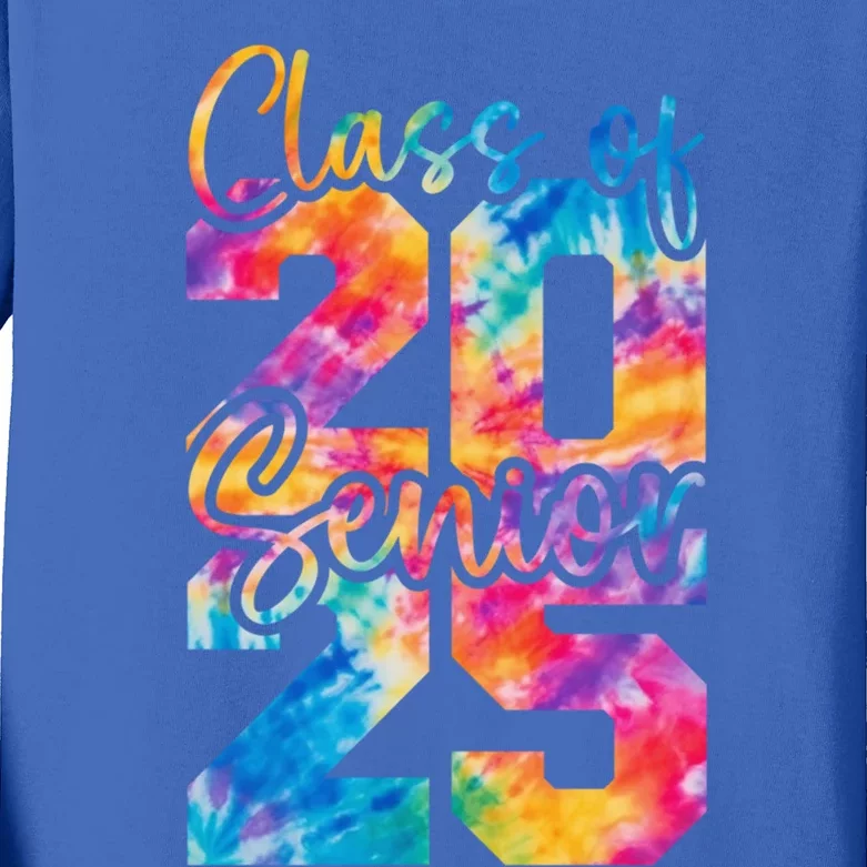 Senior 2025 Class Of 25 Gift High School College Graduation Cool Gift Kids Long Sleeve Shirt