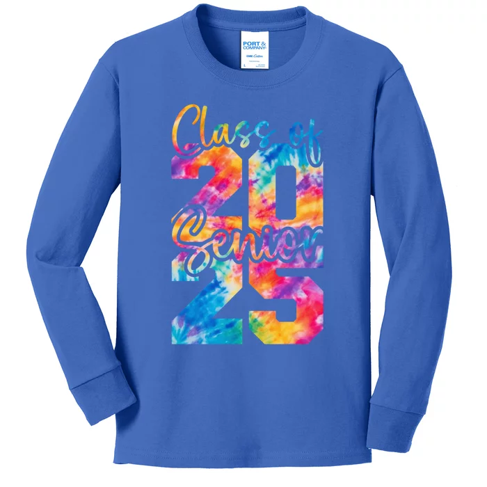 Senior 2025 Class Of 25 Gift High School College Graduation Cool Gift Kids Long Sleeve Shirt