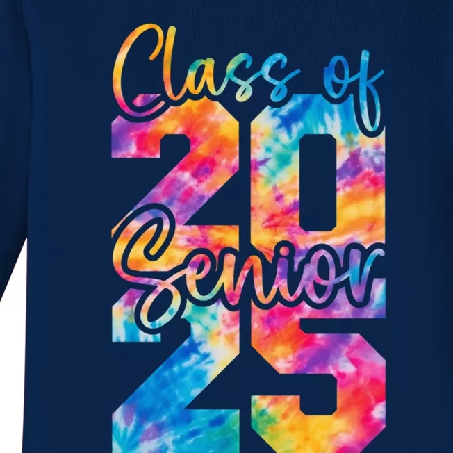 Senior 2025 Class Of 25 Gift High School College Graduation Cool Gift Baby Long Sleeve Bodysuit