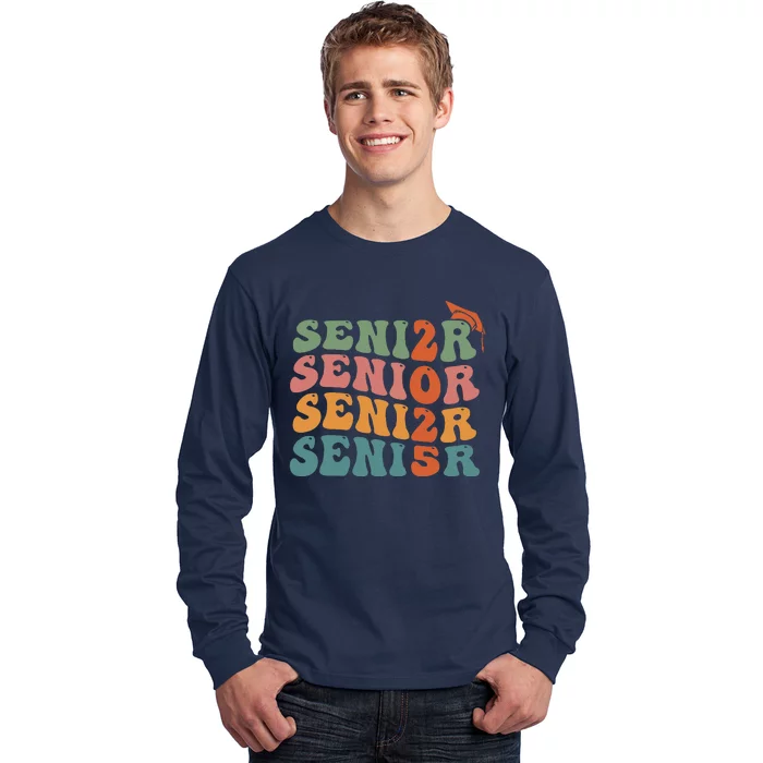 Senior 2025 Class Of 2025 Graduate College High School Long Sleeve Shirt