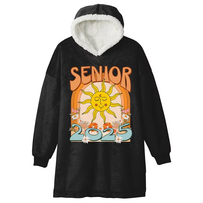 Senior 2025 Class Of 2025 Seniors Graduation 2025 Hooded Wearable Blanket