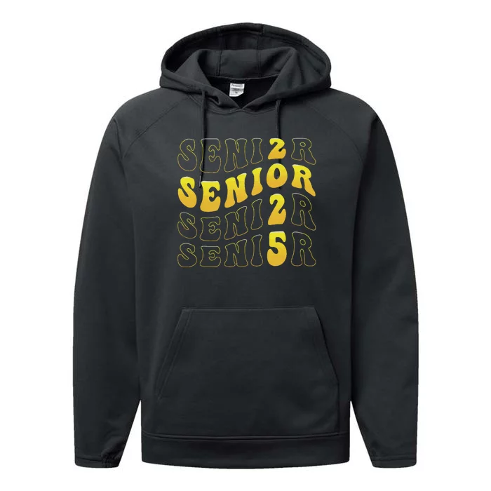 Senior 2025 Class Of 2025 Seniors Graduation 2025 Performance Fleece Hoodie