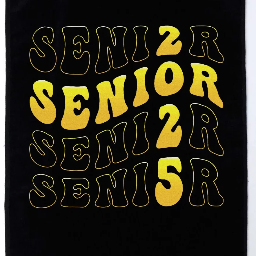 Senior 2025 Class Of 2025 Seniors Graduation 2025 Platinum Collection Golf Towel