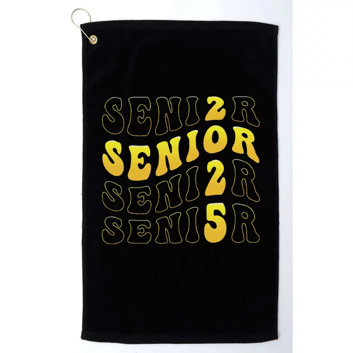 Senior 2025 Class Of 2025 Seniors Graduation 2025 Platinum Collection Golf Towel