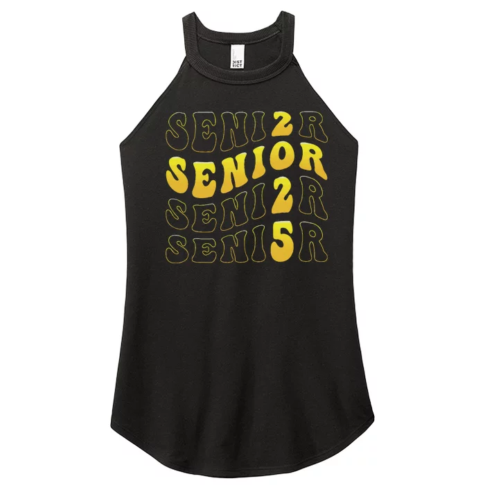 Senior 2025 Class Of 2025 Seniors Graduation 2025 Women’s Perfect Tri Rocker Tank