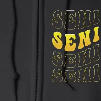 Senior 2025 Class Of 2025 Seniors Graduation 2025 Full Zip Hoodie